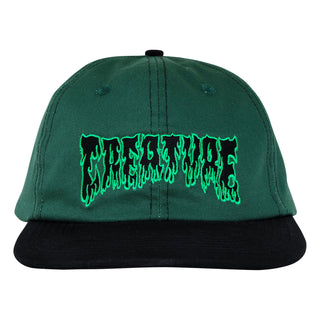 Creature Skateboards Hat Hesher Flame Snapback Unstructured Green