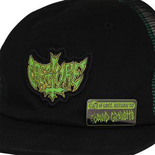 Creature Skateboards Hat Gravette Hippie Skull 20th Snapback Black