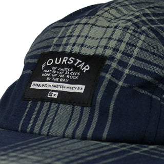 Fourstar Hat Acid Plaid Navy 5-Panel Strapback