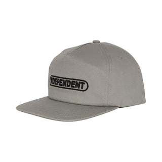 Independent Skateboard Trucks Hat Baseplate Snapbac Grey