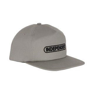 Independent Skateboard Trucks Hat Baseplate Snapbac Grey