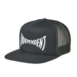 Independent Hat Hat Span Mesh Trucker High Profile Black