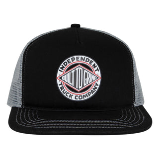 Independent Skateboard Trucks Hat BTG Summit Printed Mesh Trucker Black/Grey Contrast