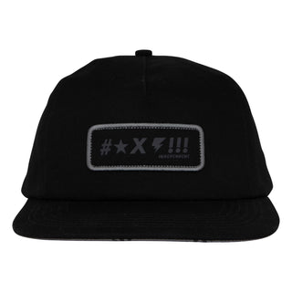 Independent Trucks Hat Exclamation Snapback Unstructured Black