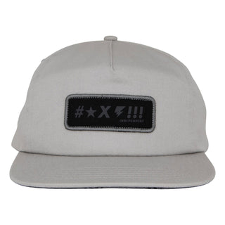 Independent Trucks Hat Exclamation Snapback Unstructured Grey