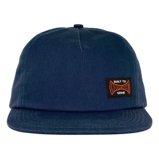 Independent Skateboard Hat Built To Grind Snapback Grey Blue