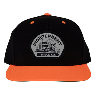 Independent Trucks Hat Trucking Snapback Structured Black/Neon Orange