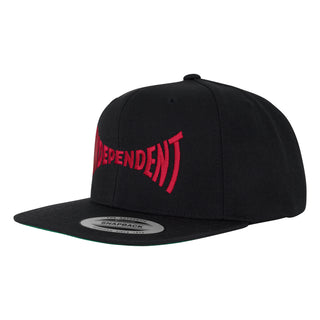 Independent Trucks Hat Span Embroidered Snapback Black/Dark Red