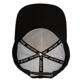 Santa Cruz Skateboards Hat Screaming Hand Front Mesh Trucker Grey/Black