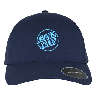 Santa Cruz Skateboards Hat Opus Dot Snapback Navy Storm Blue