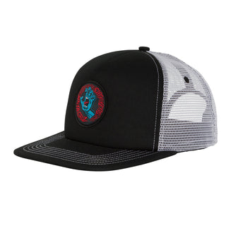 Santa Cruz Skateboards Hat Screaming 50 Mesh Trucker Blk/Wht