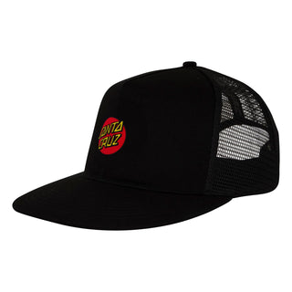 Santa Cruz Skateboards Hat Cruz Embroidered Mesh Trucker Black