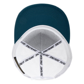 Santa Cruz Skateboards Hat Cruz Embroidered Mesh Trucker Harbor Blue/White