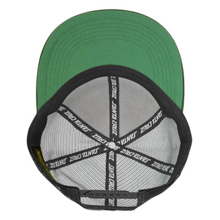 Santa Cruz Skateboards Hat Cruz Embroidered Mesh Trucker Tonal Forest