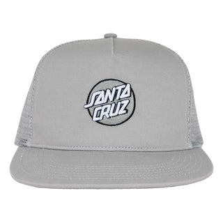 Santa Cruz Skateboards Hat Cruz Embroidered Mesh Trucker Tonal Grey