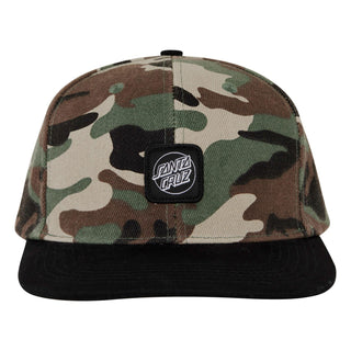 Santa Cruz Skateboards Hat Cruz Label Snapback Camo/Black