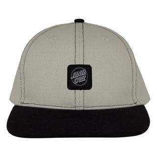 Santa Cruz Skateboards Hat Cruz Label Snapback Dark Sand/Black