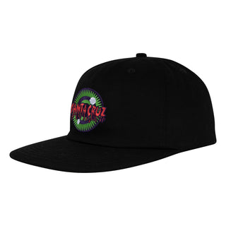 Santa Cruz Skateboards Hat Roskopp Iris Snapback Unstructured Black