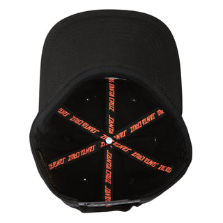 Santa Cruz Skateboards Hat Roskopp Iris Snapback Unstructured Black