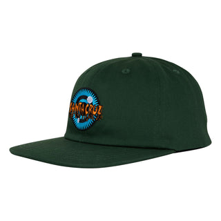 Santa Cruz Skateboards Hat Roskopp Iris Snapback Unstructured Forest