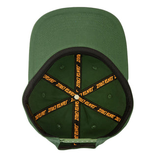 Santa Cruz Skateboards Hat Roskopp Iris Snapback Unstructured Forest