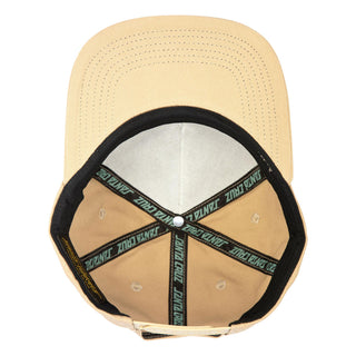 Santa Cruz Skateboards Hat Screaming Hibiscus Snapback Structured Khaki