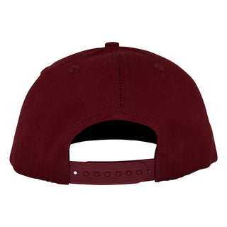 Santa Cruz Skateboards Hat Simplified Wave Dot Snapback Structured Maroon