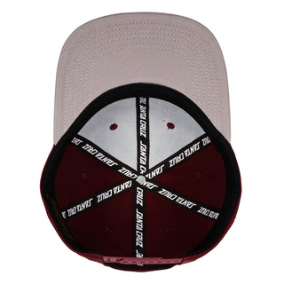 Santa Cruz Skateboard Hat Natas MFG Panther Snapback Maroon/Grey