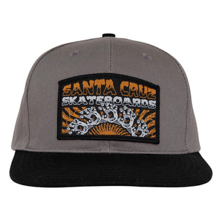 Santa Cruz Skateboard Hat Screaming Connect Snapback Char/Black