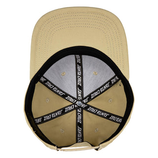 Santa Cruz Skateboard Hat Screaming Hand Snapback Khaki