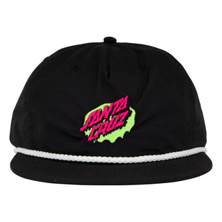 Santa Cruz Skateboards Hat Slime Dot Snapback Unstructured Black/White