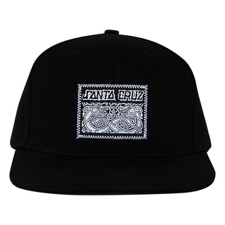 Santa Cruz Skateboards Hat Dressen Celtic Dogs Snapback Structured Black