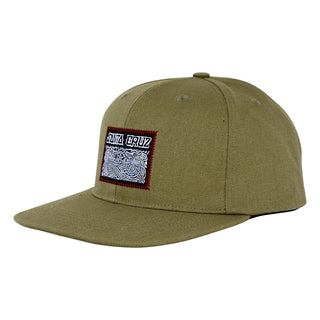 Santa Cruz Skateboards Hat Dressen Celtic Dogs Snapback Structured Olive