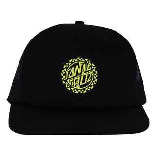 Santa Cruz Skateboards Hat Malba Crash Dot Mesh Trucker Black