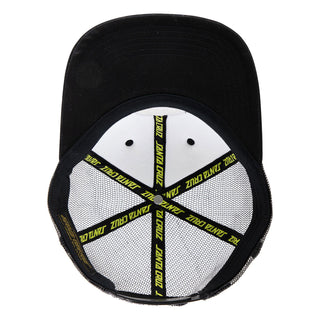 Santa Cruz Skateboards Hat Malba Crash Dot Mesh Trucker Black