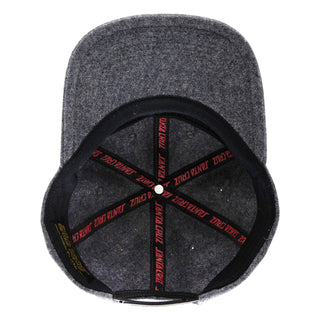 Santa Cruz Skateboards Hat Screaming Fire Snapback Unstructured Heather Char