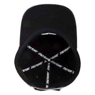 Santa Cruz Skateboards Hat Sol Spiral Snapback Unstructured Black