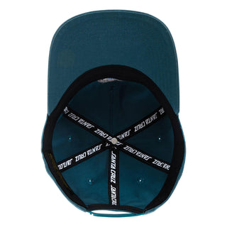 Santa Cruz Skateboards Hat Sol Spiral Snapback Unstructured Deep Teal