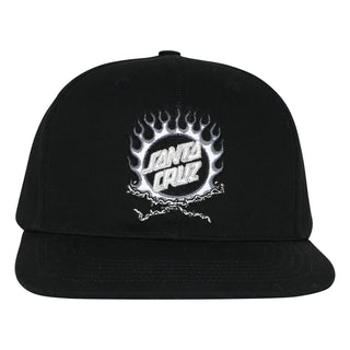 Santa Cruz Skateboards Hat Forging Dot Snapback Black