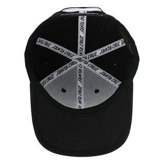 Santa Cruz Skateboards Hat Forging Dot Snapback Black