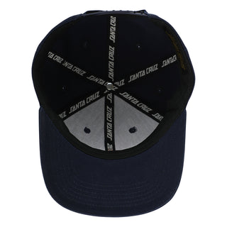 Santa Cruz Skateboards Hat Forging Dot Snapback Navy
