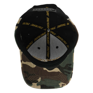 Santa Cruz Skateboards Hat Spot Snapback Black Camo