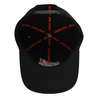 Santa Cruz Skateboards Hat Pay Off Stack Strip Snapback Black
