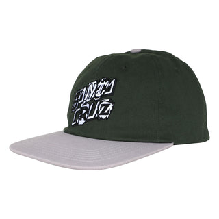 Santa Cruz Skateboards Hat Pay Off Stack Strip Snapback Forest/Grey