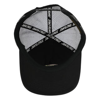 Santa Cruz Skateboards Hat Cruz Embroidered Snapback Black