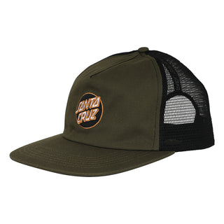 Santa Cruz Skateboards Hat Cruz Embroidered Snapback Olive/Black