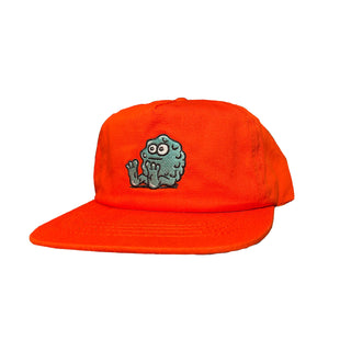 Snot Wheel Co. Hat Booger Cotton 5 Panel Orange