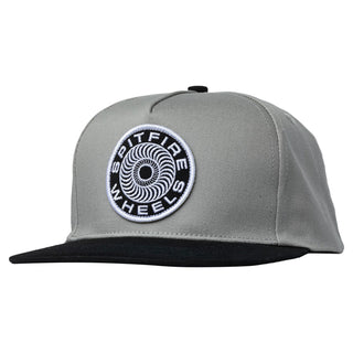 Spitfire Wheels Hat Classic 87 Swirl Patch Snapback Grey/Black Grey