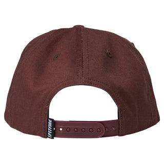 Spitfire x Grimple Stix Skateboard Snapback Hat Flying Grimple Maroon