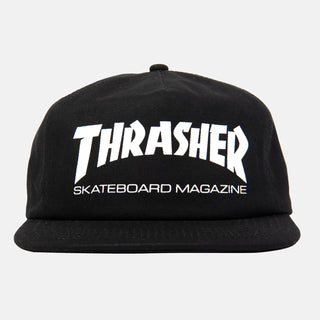 Thrasher Skateboard Hat Mag Logo Snapback Black/White
